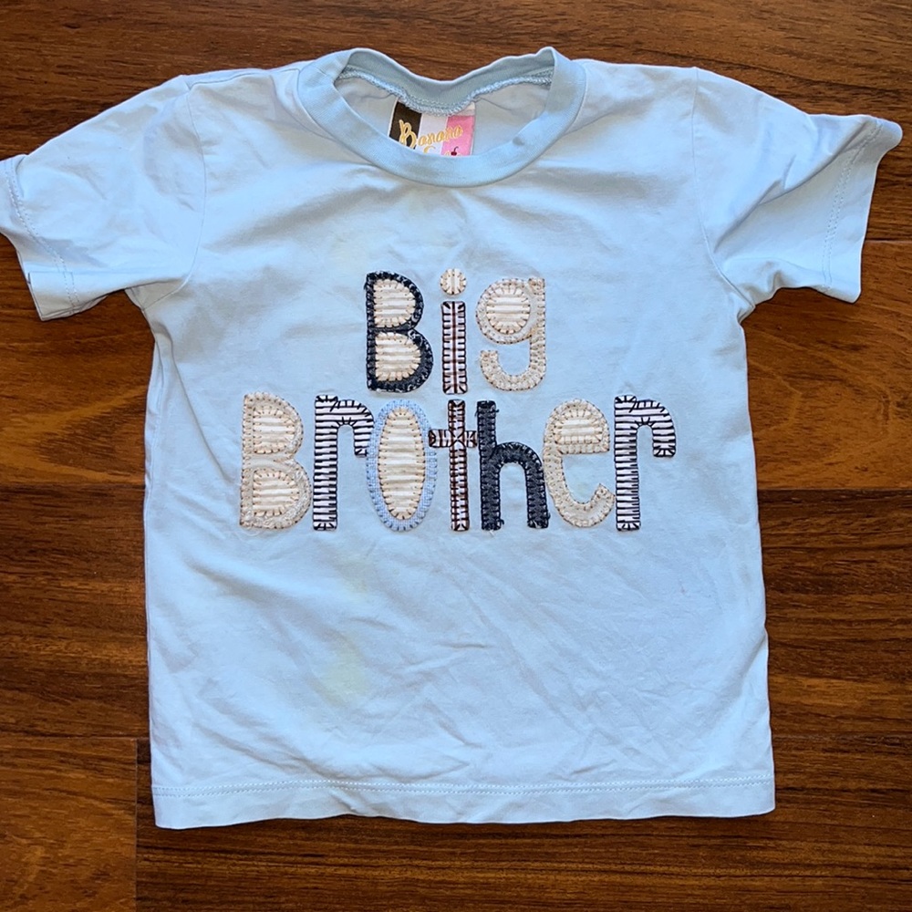 Play Condition! Big Brother Appliqué Top 2t